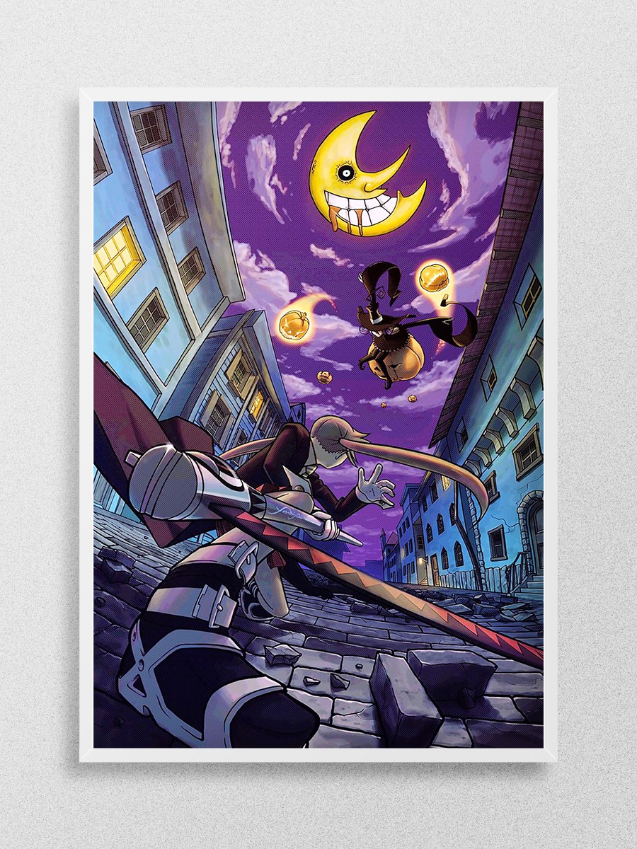 SOUL EATER MOON Anime Poster Çerçevesiz Yüksek Kalite Anime Duvar Poster