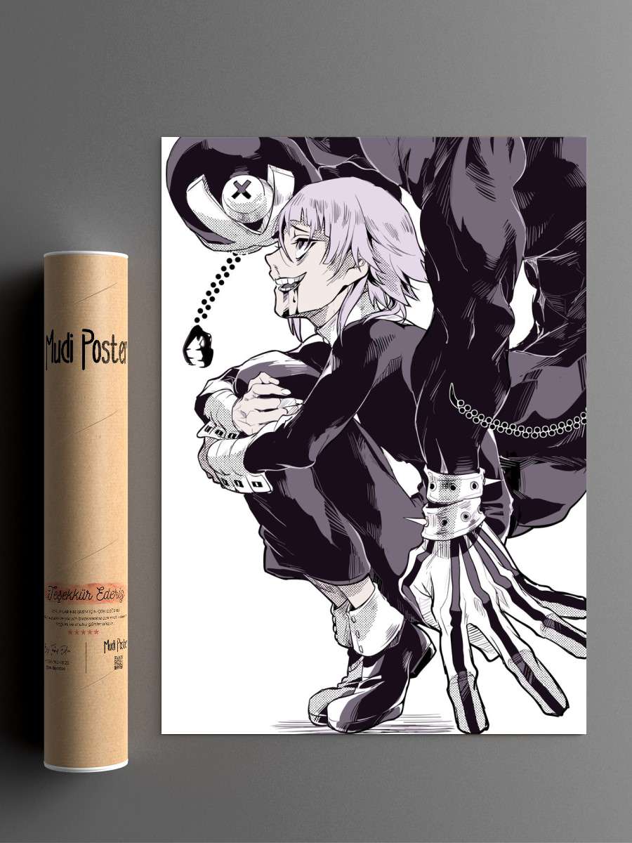 Soul Eater Anime Poster Çerçevesiz Yüksek Kalite Anime Duvar Poster