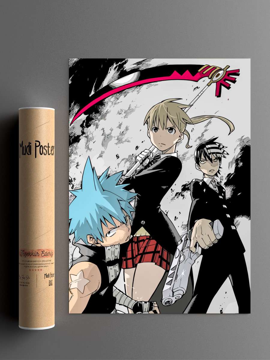 Soul Eater Anime Poster Çerçevesiz Yüksek Kalite Anime Duvar Poster