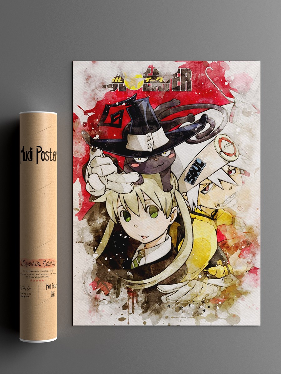 Soul eater Anime Poster Çerçevesiz Yüksek Kalite Anime Duvar Poster