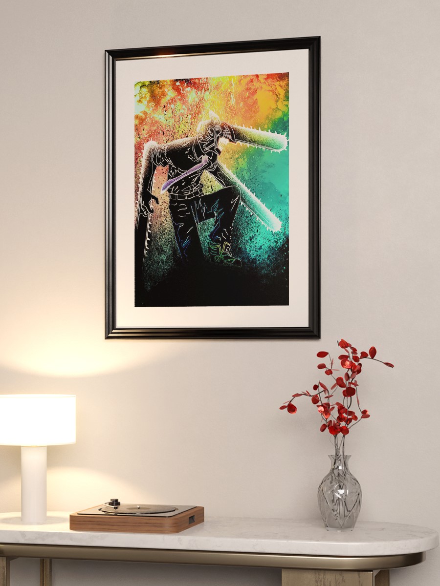 Soul of Chainsaw Anime Poster Çerçevesiz Yüksek Kalite Anime Duvar Poster