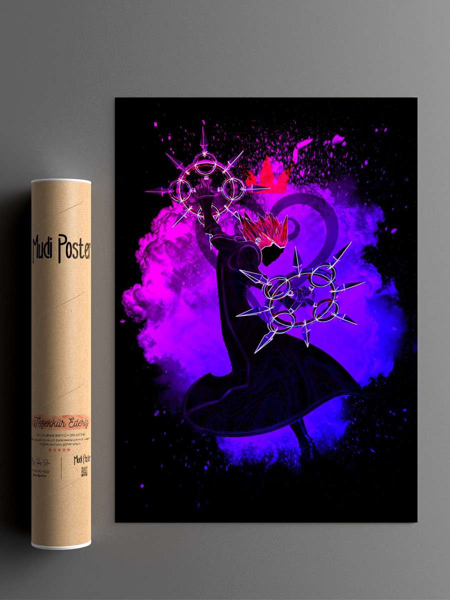 Soul of Dancing Flames Anime Poster Çerçevesiz Yüksek Kalite Anime Duvar Poster