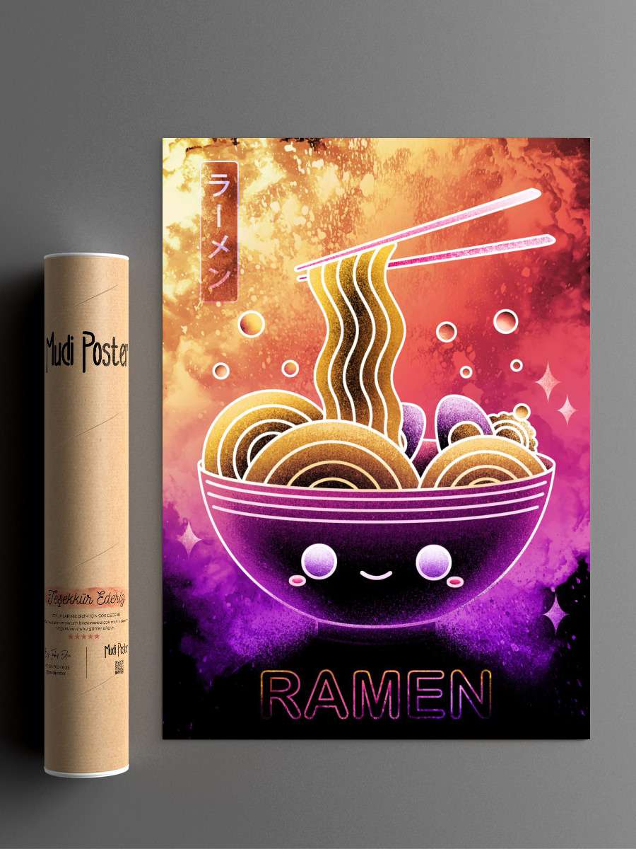 Soul of the Kawaii Ramen Anime Poster Çerçevesiz Yüksek Kalite Anime Duvar Poster