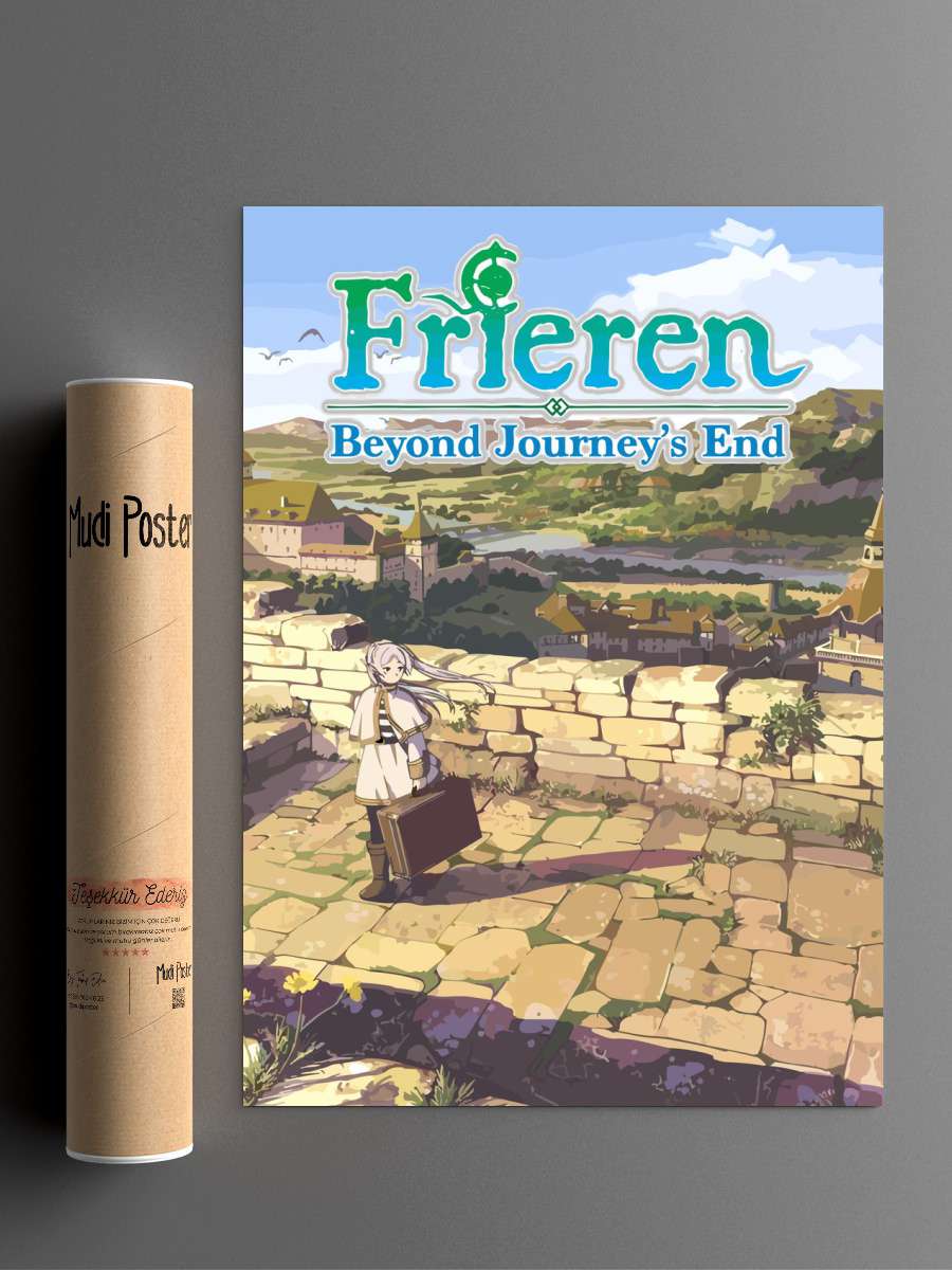 Sousou no Frieren Anime Poster Çerçevesiz Yüksek Kalite Anime Duvar Poster