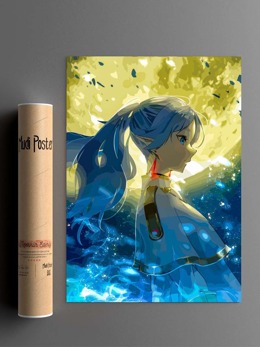 Sousou No Frieren Anime Poster Çerçevesiz Yüksek Kalite Anime Duvar Poster
