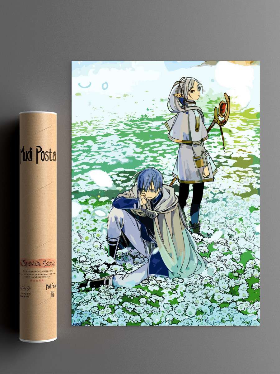 Sousou no Frieren Anime Poster Çerçevesiz Yüksek Kalite Anime Duvar Poster