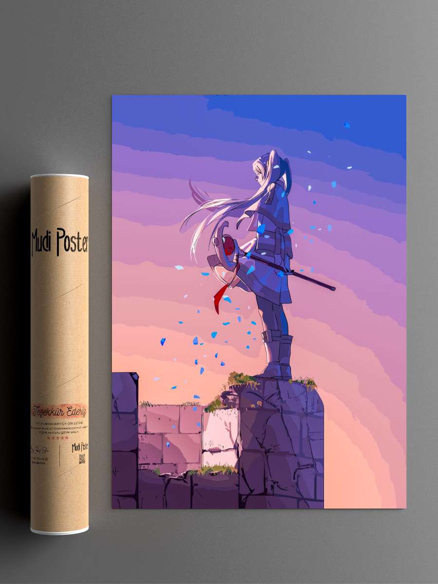 Sousou No Frieren Anime Poster Çerçevesiz Yüksek Kalite Anime Duvar Poster