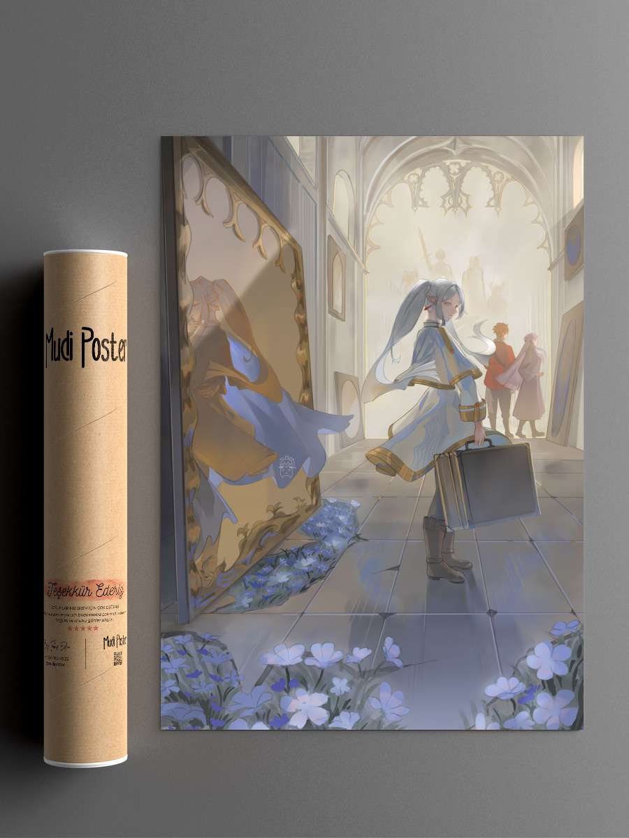 Sousou No Frieren Series Anime Poster Çerçevesiz Yüksek Kalite Anime Duvar Poster