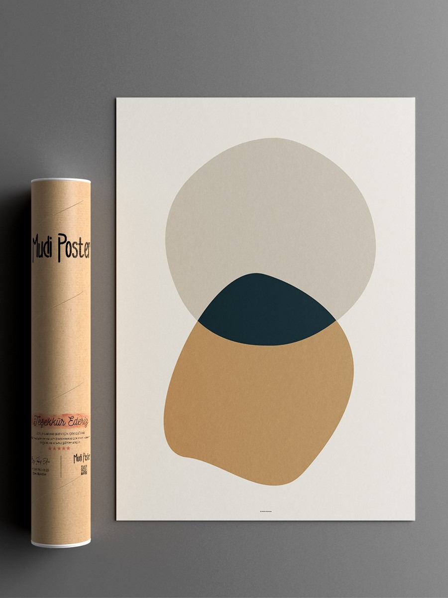 Soyut Abstract Poster Geometrik Duvar Tablosu Çerçevesiz Poster Salon, Mutfak Ve Ofis Duvar Dekoru