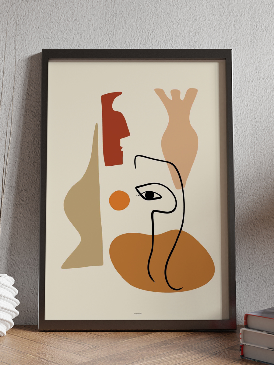Soyut Abstract Poster Geometrik Duvar Tablosu Çerçevesiz Poster Salon, Mutfak Ve Ofis Duvar Dekoru