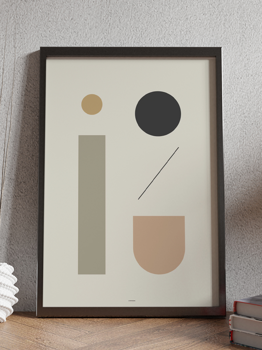 Soyut Abstract Poster Geometrik Duvar Tablosu Çerçevesiz Poster Salon, Mutfak Ve Ofis Duvar Dekoru