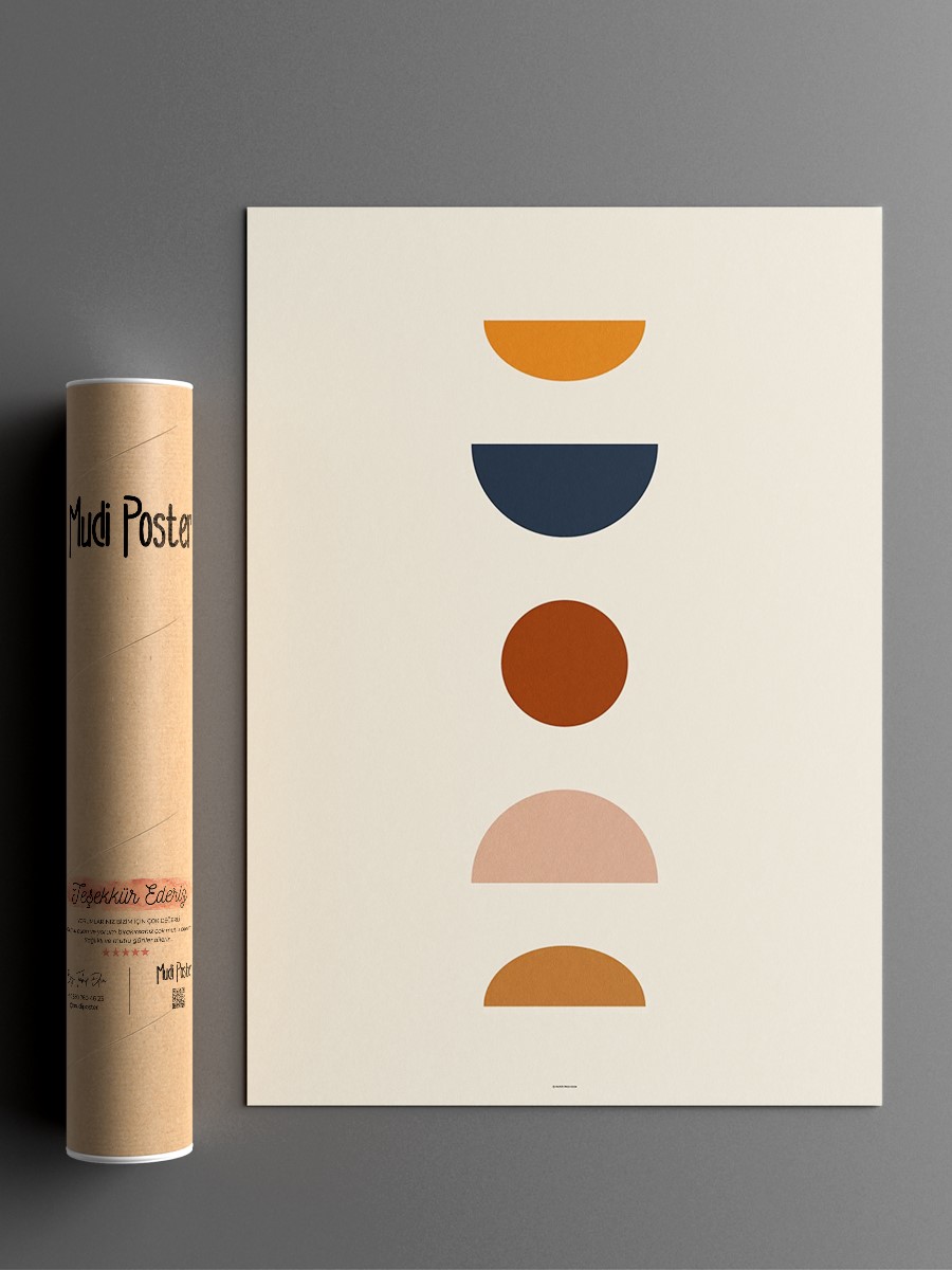 Soyut Abstract Poster Geometrik Duvar Tablosu Çerçevesiz Poster Salon, Mutfak Ve Ofis Duvar Dekoru