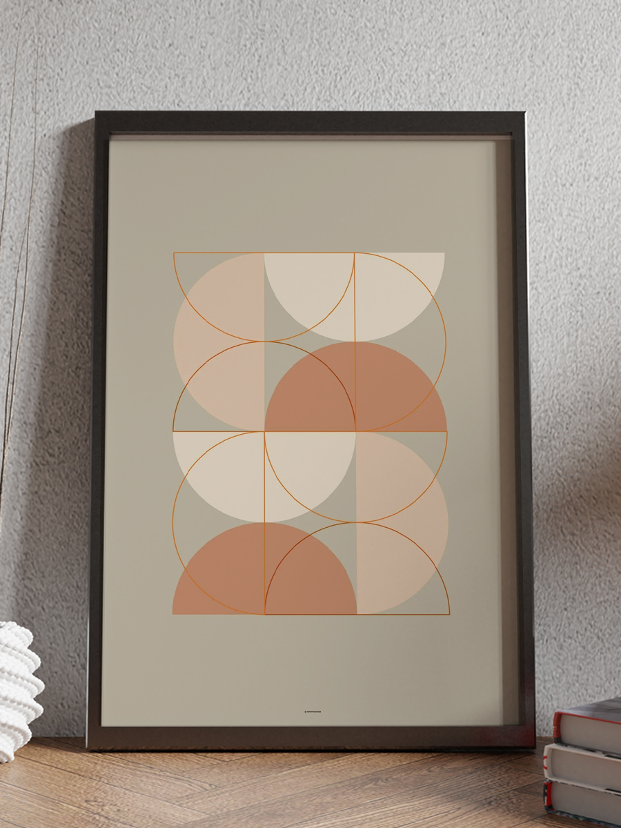 Soyut Abstract Poster Geometrik Duvar Tablosu Çerçevesiz Poster Salon, Mutfak Ve Ofis Duvar Dekoru