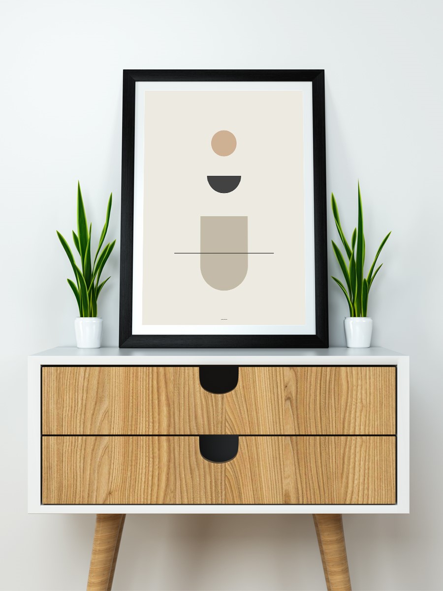 Soyut Abstract Poster Geometrik Duvar Tablosu Çerçevesiz Poster Salon, Mutfak Ve Ofis Duvar Dekoru