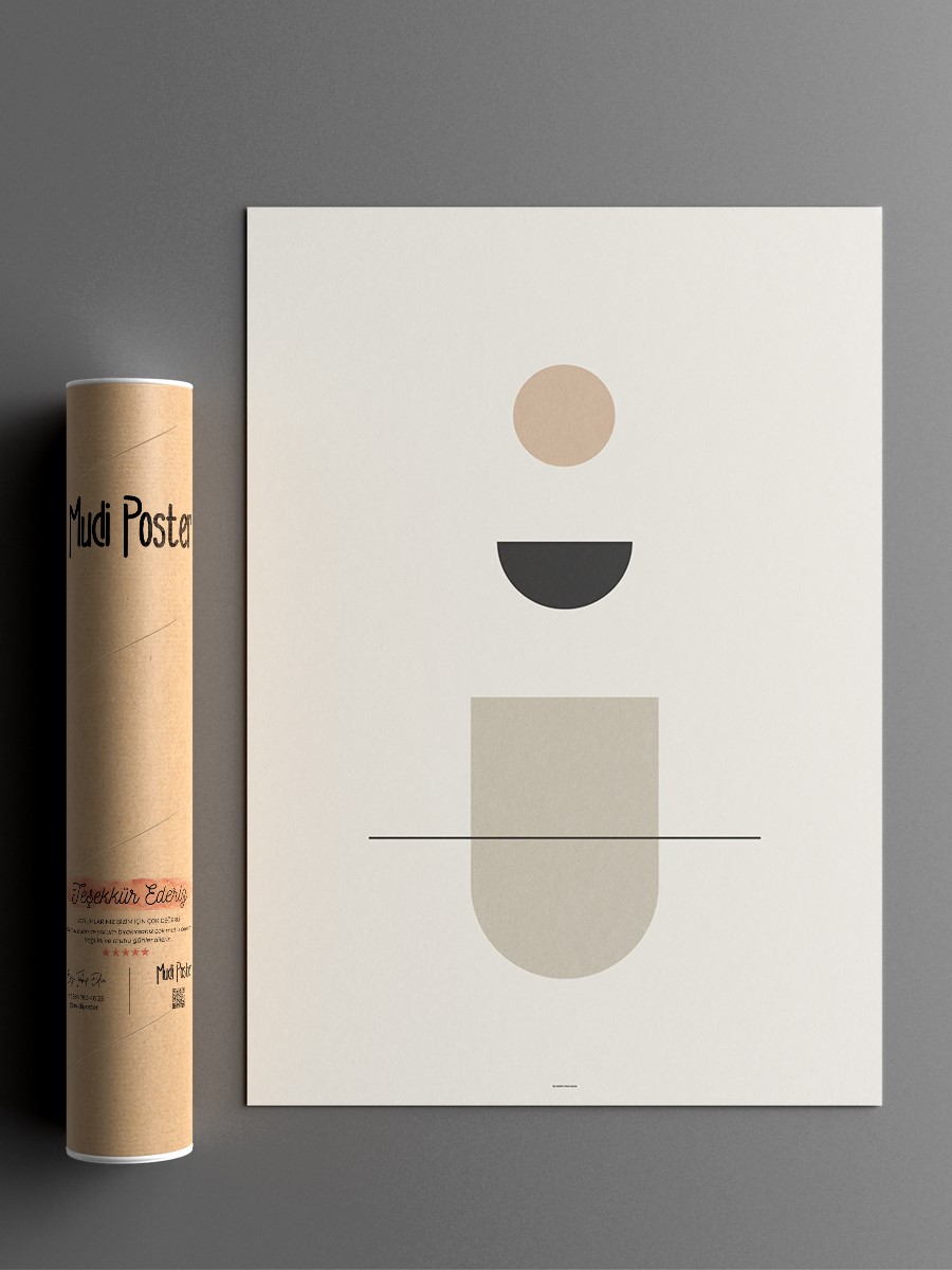 Soyut Abstract Poster Geometrik Duvar Tablosu Çerçevesiz Poster Salon, Mutfak Ve Ofis Duvar Dekoru