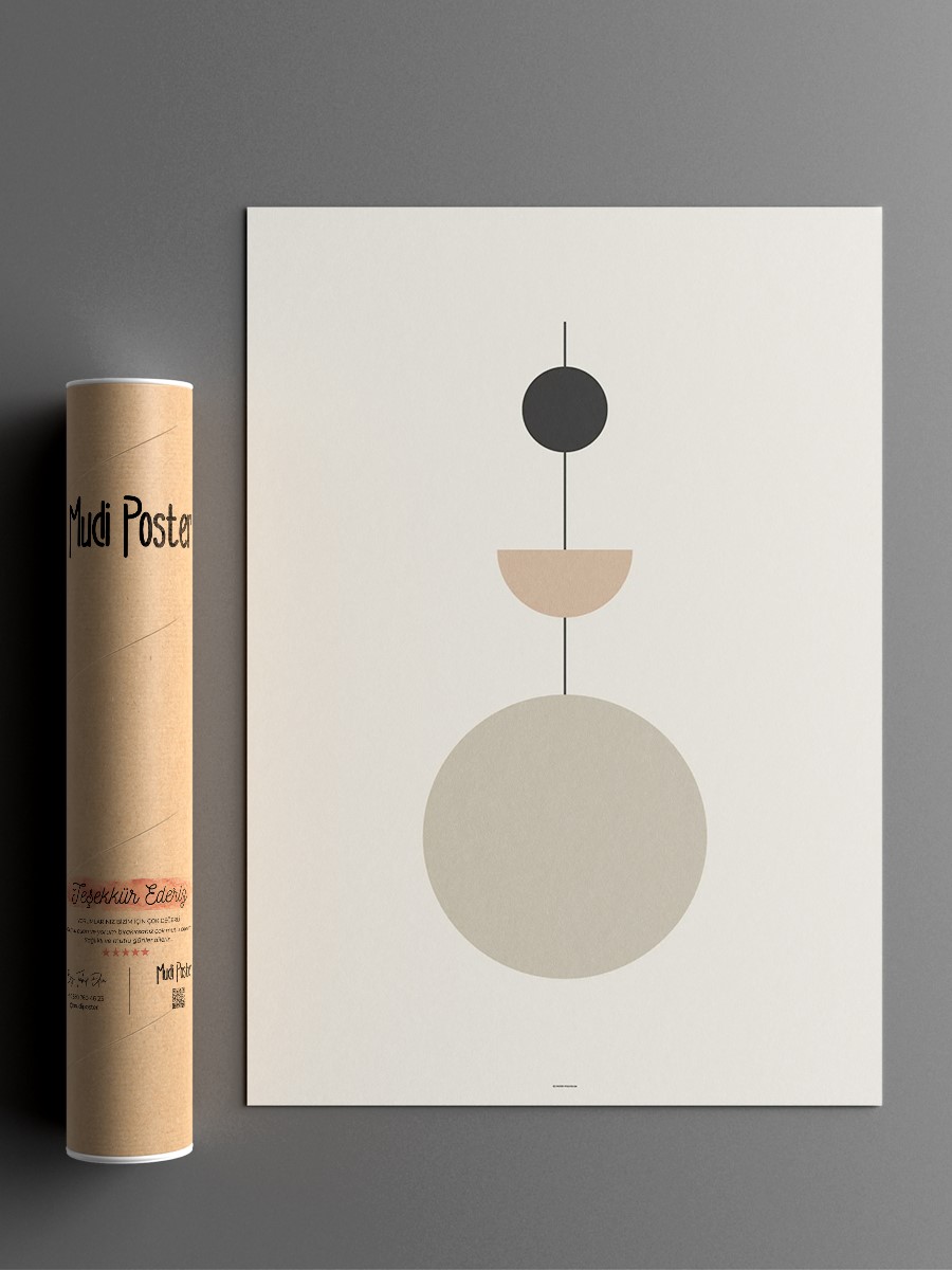 Soyut Abstract Poster Geometrik Duvar Tablosu Çerçevesiz Poster Salon, Mutfak Ve Ofis Duvar Dekoru