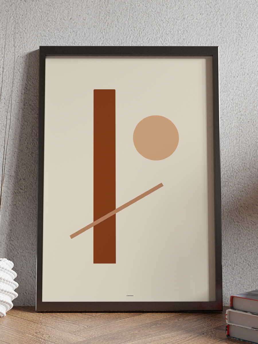 Soyut Abstract Poster Geometrik Duvar Tablosu Çerçevesiz Poster Salon, Mutfak Ve Ofis Duvar Dekoru