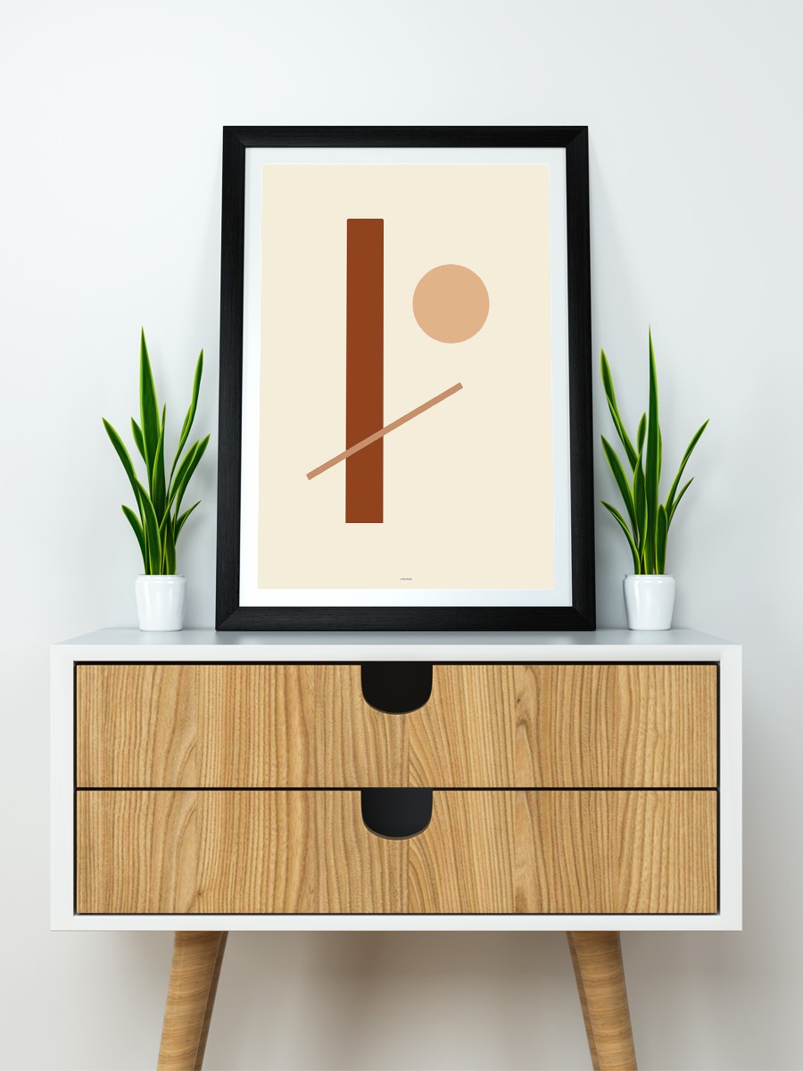 Soyut Abstract Poster Geometrik Duvar Tablosu Çerçevesiz Poster Salon, Mutfak Ve Ofis Duvar Dekoru
