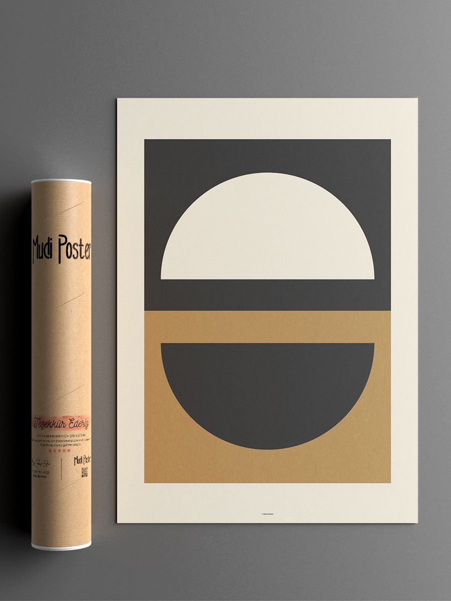 Soyut Abstract Poster Geometrik Duvar Tablosu Çerçevesiz Poster Salon, Mutfak Ve Ofis Duvar Dekoru