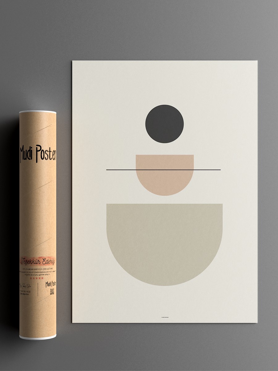 Soyut Abstract Poster Geometrik Duvar Tablosu Çerçevesiz Poster Salon, Mutfak Ve Ofis Duvar Dekoru