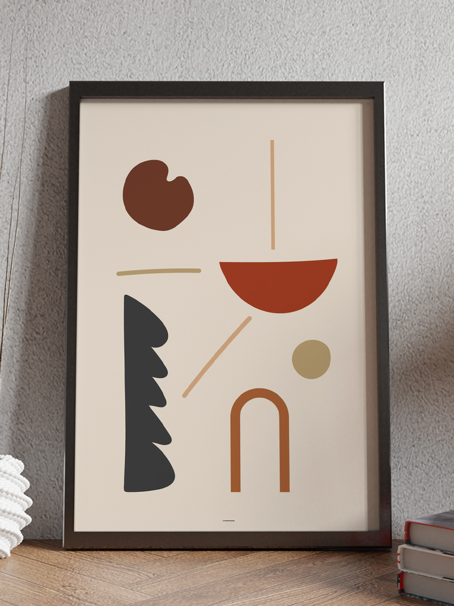 Soyut Abstract Poster Geometrik Duvar Tablosu Çerçevesiz Poster Salon, Mutfak Ve Ofis Duvar Dekoru