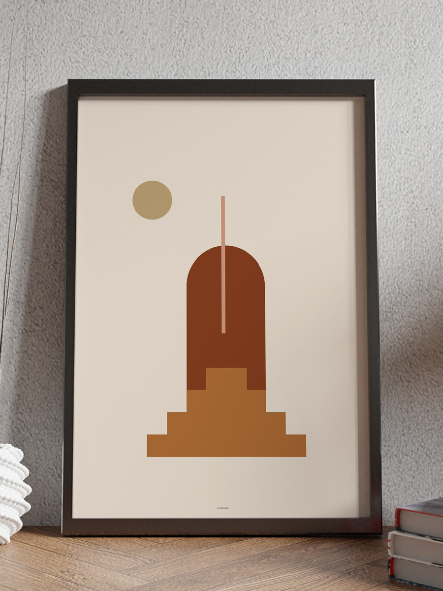 Soyut Abstract Poster Geometrik Duvar Tablosu Çerçevesiz Poster Salon, Mutfak Ve Ofis Duvar Dekoru