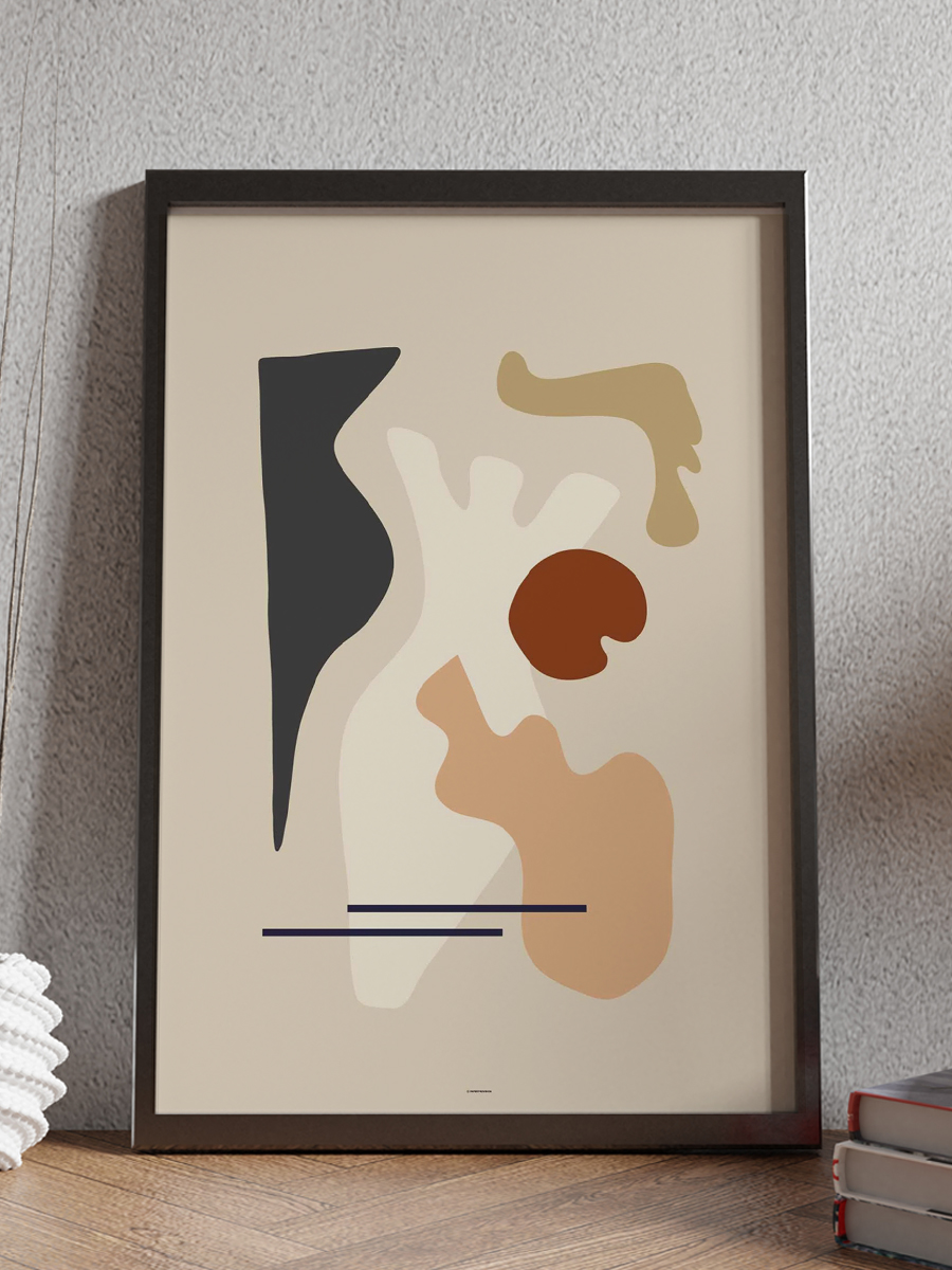 Soyut Abstract Poster Geometrik Duvar Tablosu Çerçevesiz Poster Salon, Mutfak Ve Ofis Duvar Dekoru