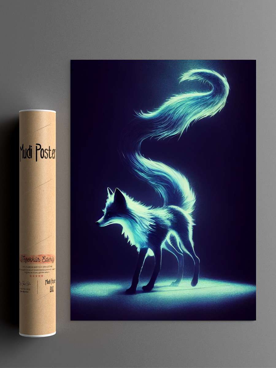 Spectral Fox II Anime Poster Çerçevesiz Yüksek Kalite Anime Duvar Poster
