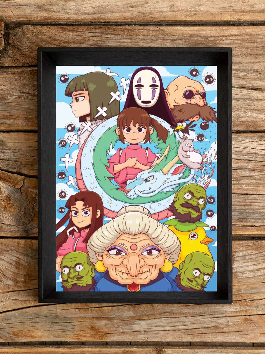 Spirited Away poster Anime Poster Çerçevesiz Yüksek Kalite Anime Duvar Poster