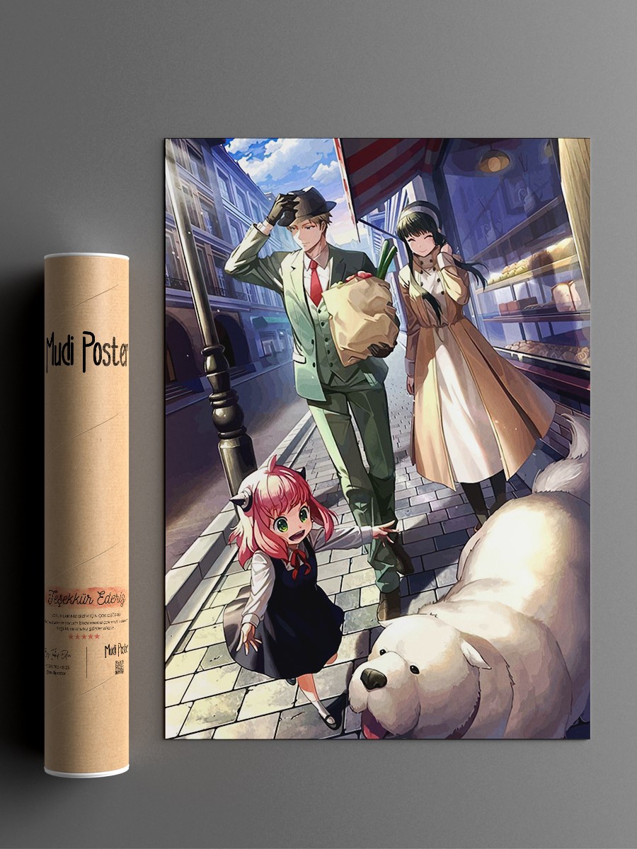 Spy X Family Anime Anime Poster Çerçevesiz Yüksek Kalite Anime Duvar Poster