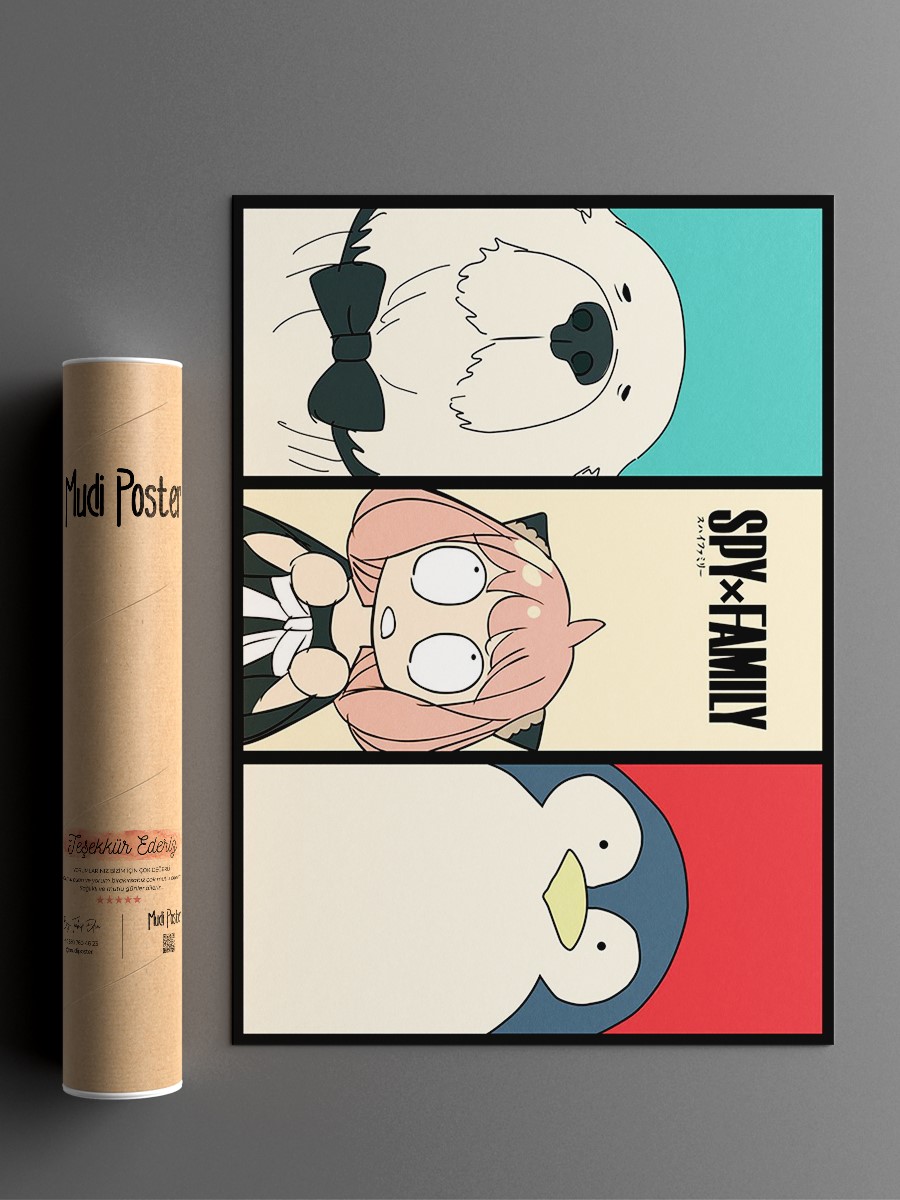 Spy X Family Anya Forger Anime Poster Çerçevesiz Yüksek Kalite Anime Duvar Poster