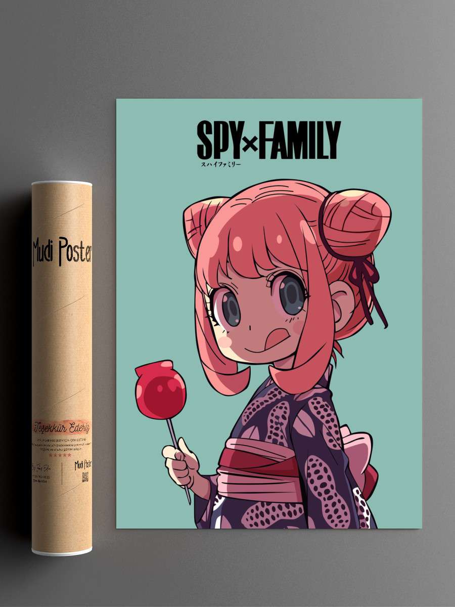 Spy X Family Anya Forger Anime Poster Çerçevesiz Yüksek Kalite Anime Duvar Poster