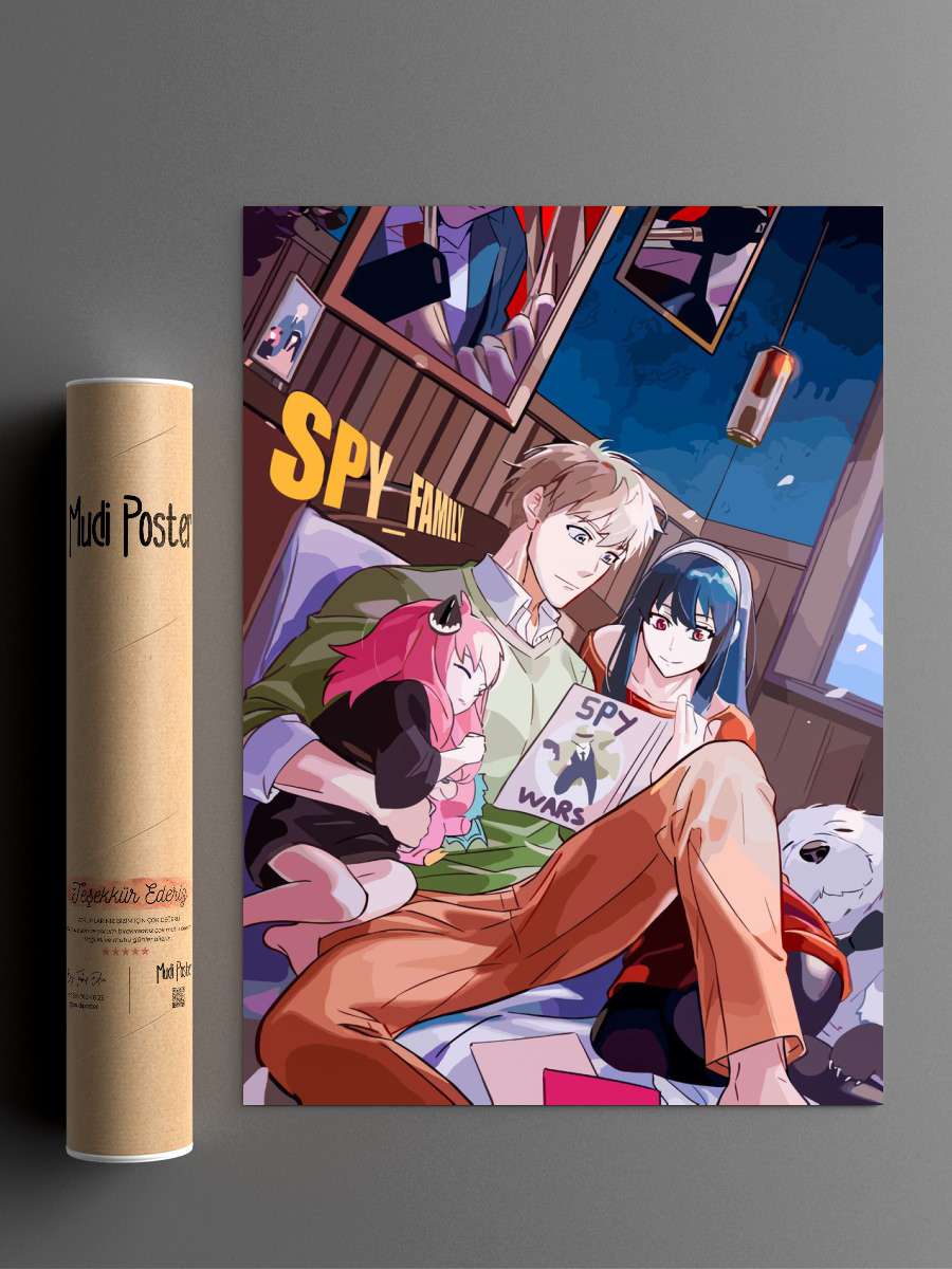 Spy X Family Anime Poster Çerçevesiz Yüksek Kalite Anime Duvar Poster