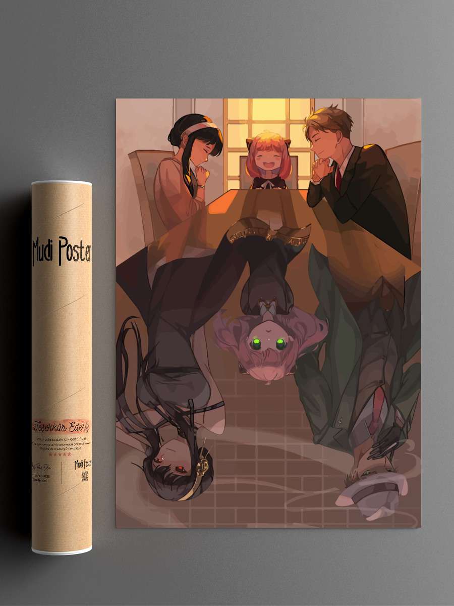 Spy X Family Anime Poster Çerçevesiz Yüksek Kalite Anime Duvar Poster