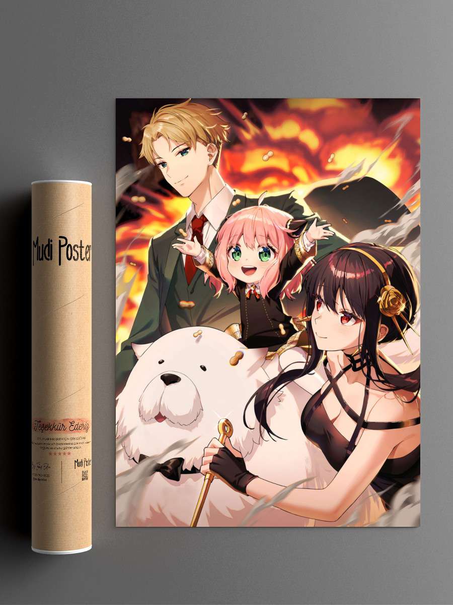 Spy x Family Anime Poster Çerçevesiz Yüksek Kalite Anime Duvar Poster
