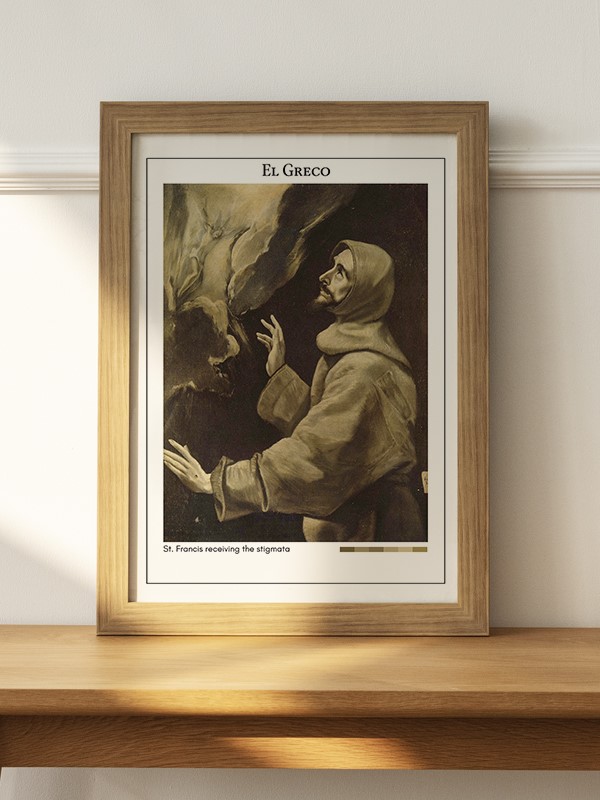 El Greco St. Francis receiving the stigmata Poster