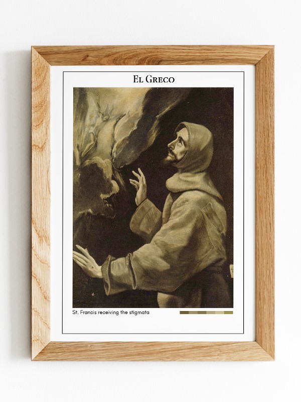 El Greco St. Francis receiving the stigmata Poster