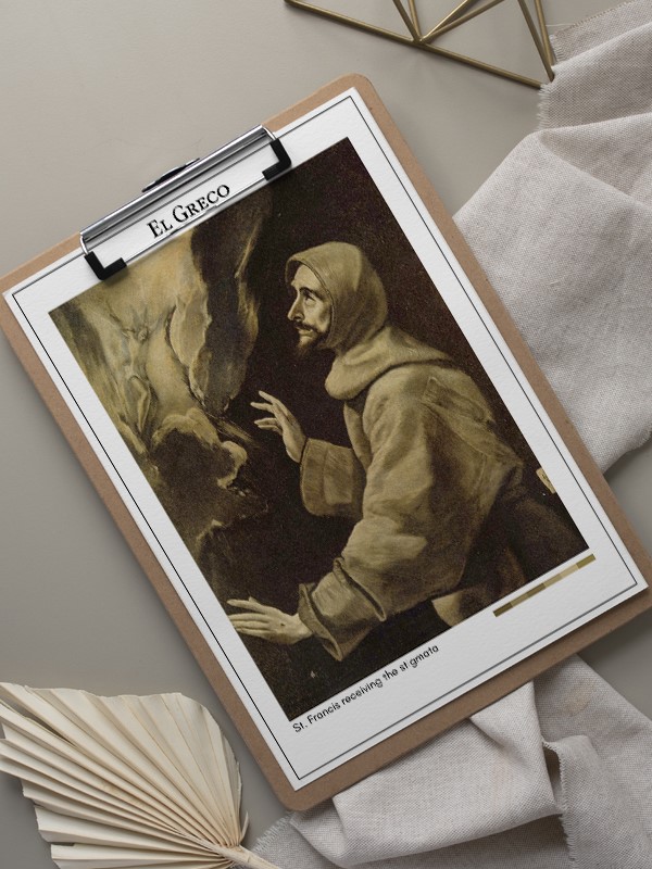 El Greco St. Francis receiving the stigmata Poster