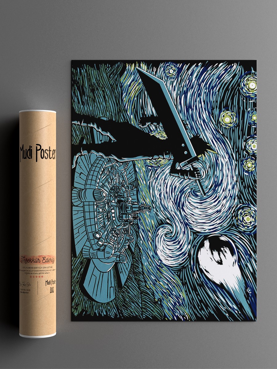 Starry Fantasy Anime Poster Çerçevesiz Yüksek Kalite Anime Duvar Poster