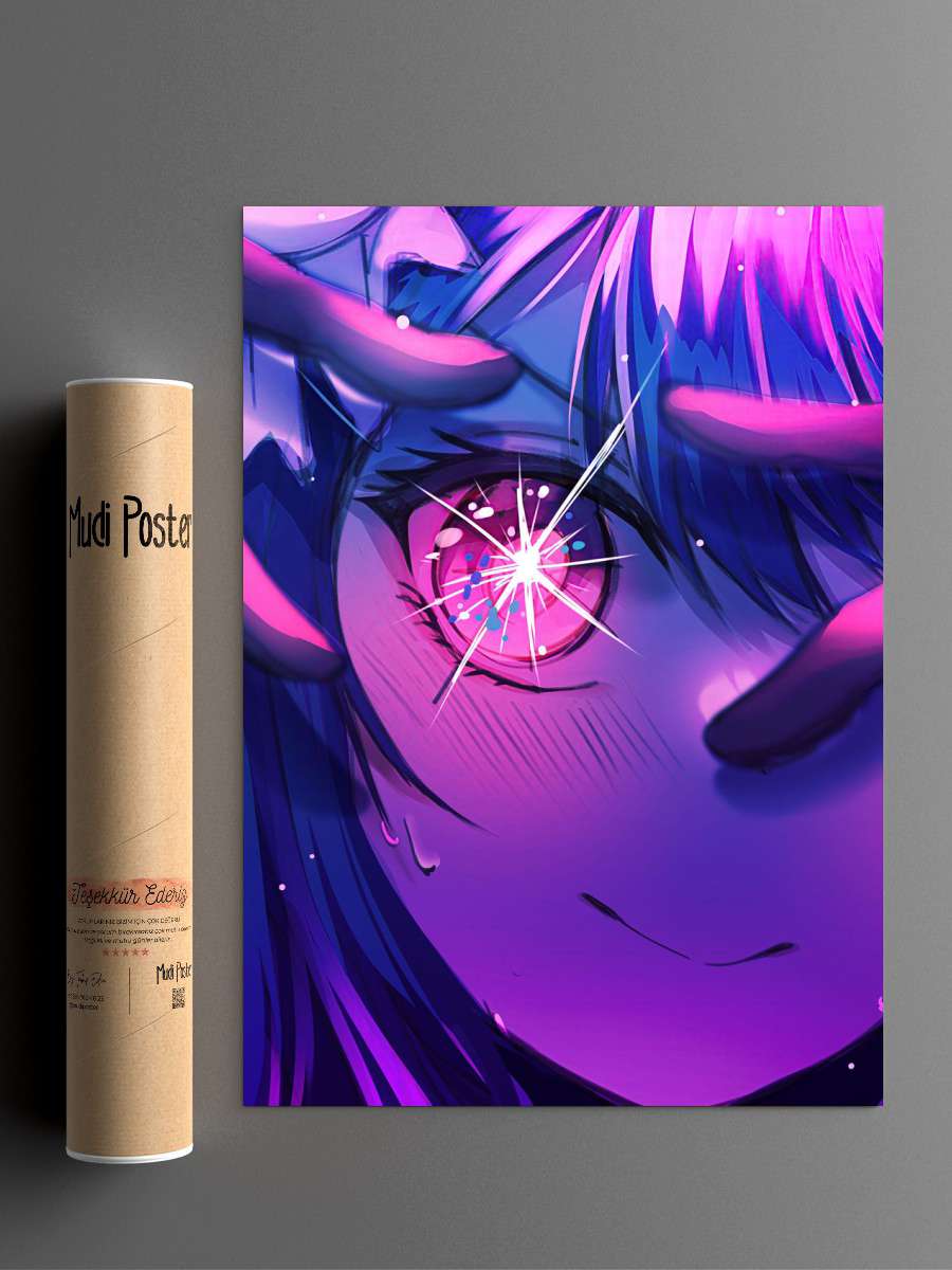 Stars eyes oshi no ko Anime Poster Çerçevesiz Yüksek Kalite Anime Duvar Poster