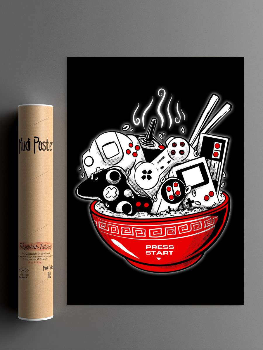 start a game Anime Poster Çerçevesiz Yüksek Kalite Anime Duvar Poster