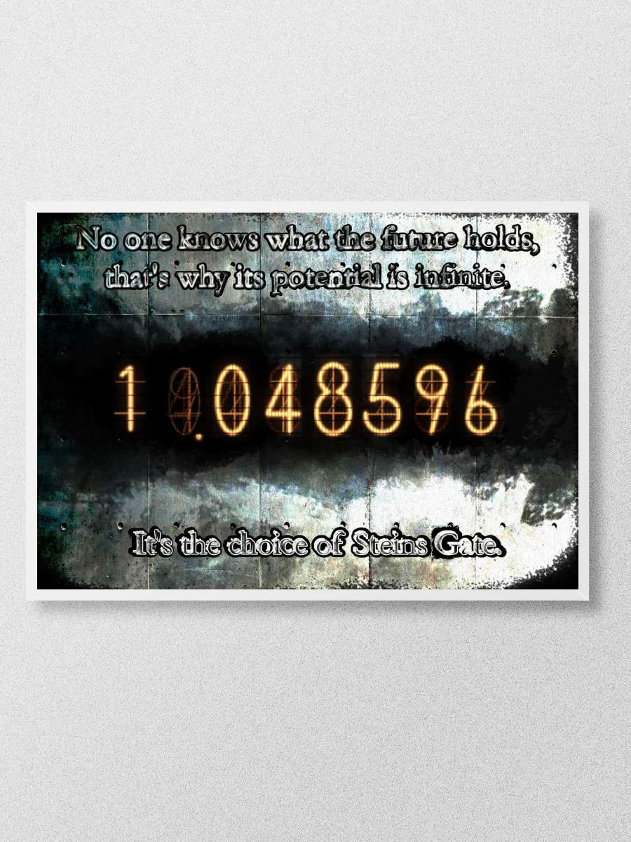 Steins Gate Anime Poster Çerçevesiz Yüksek Kalite Anime Duvar Poster