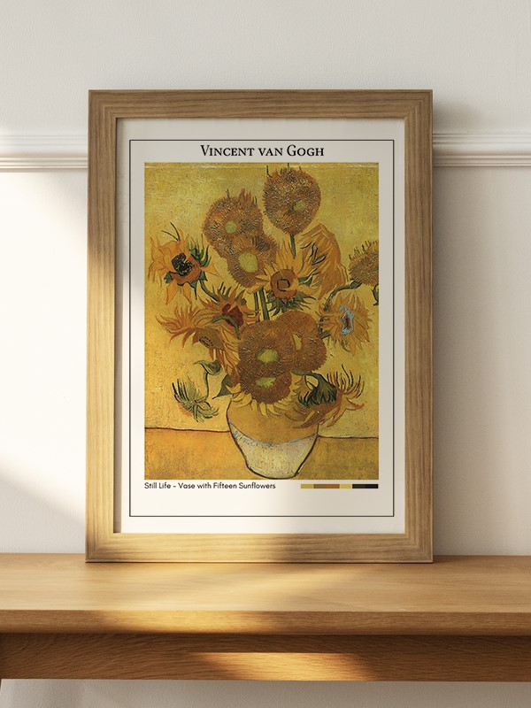 Vincent van Gogh Still Life - Vase with Fifteen Sunflowers Poster