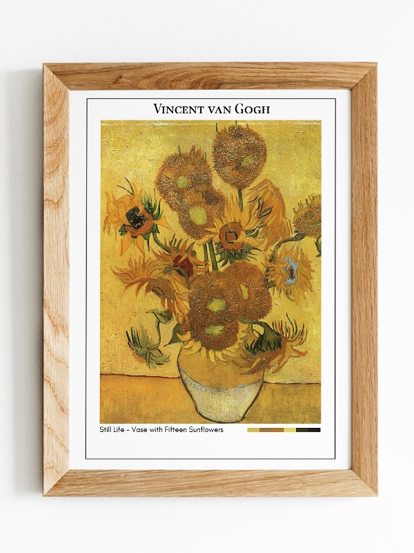 Vincent van Gogh Still Life - Vase with Fifteen Sunflowers Poster