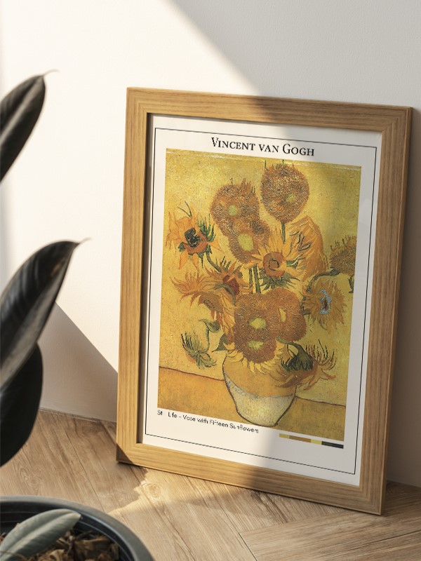 Vincent van Gogh Still Life - Vase with Fifteen Sunflowers Poster