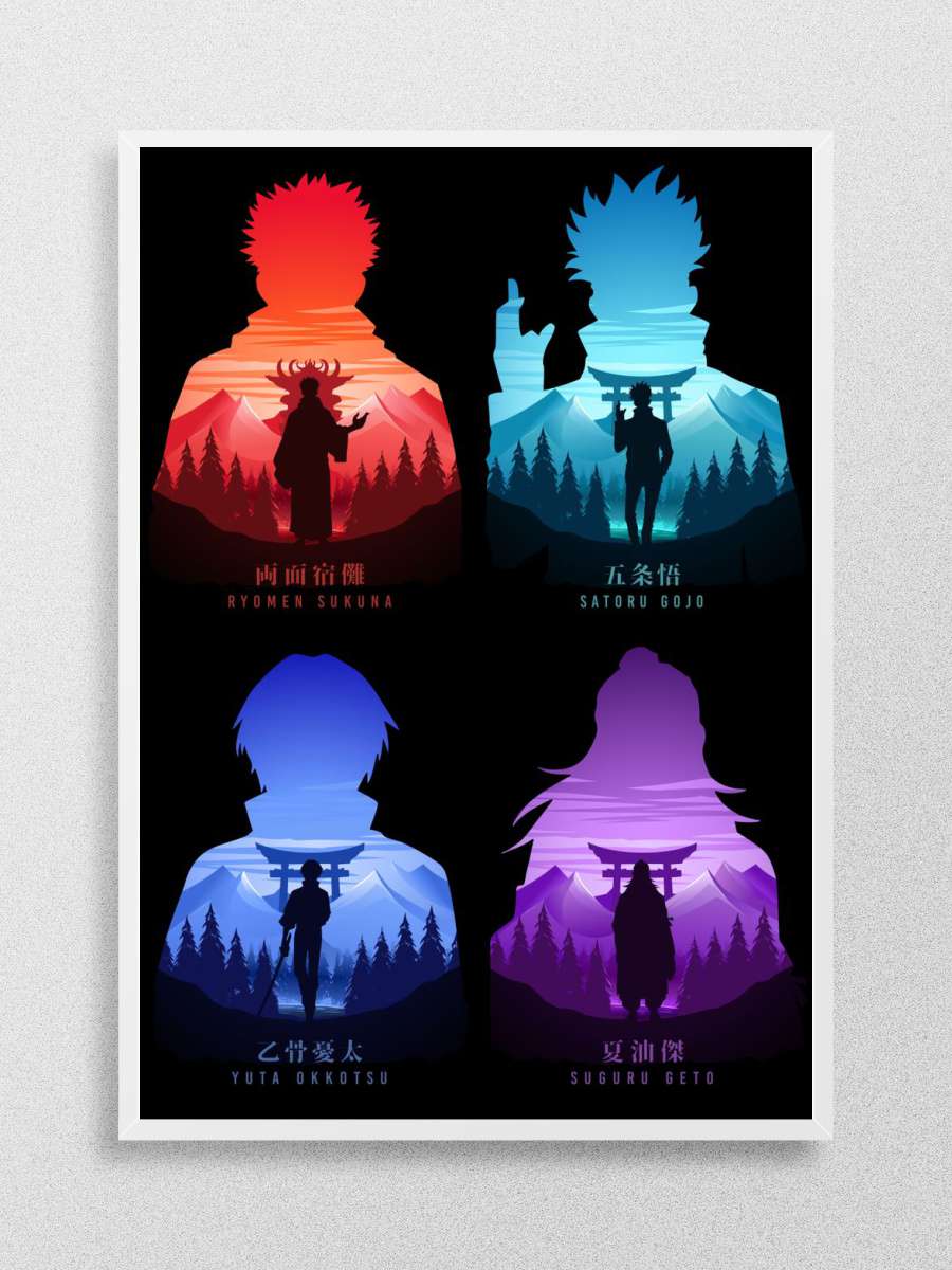 Strongest Sorcerer Jujutsu Anime Poster Çerçevesiz Yüksek Kalite Anime Duvar Poster