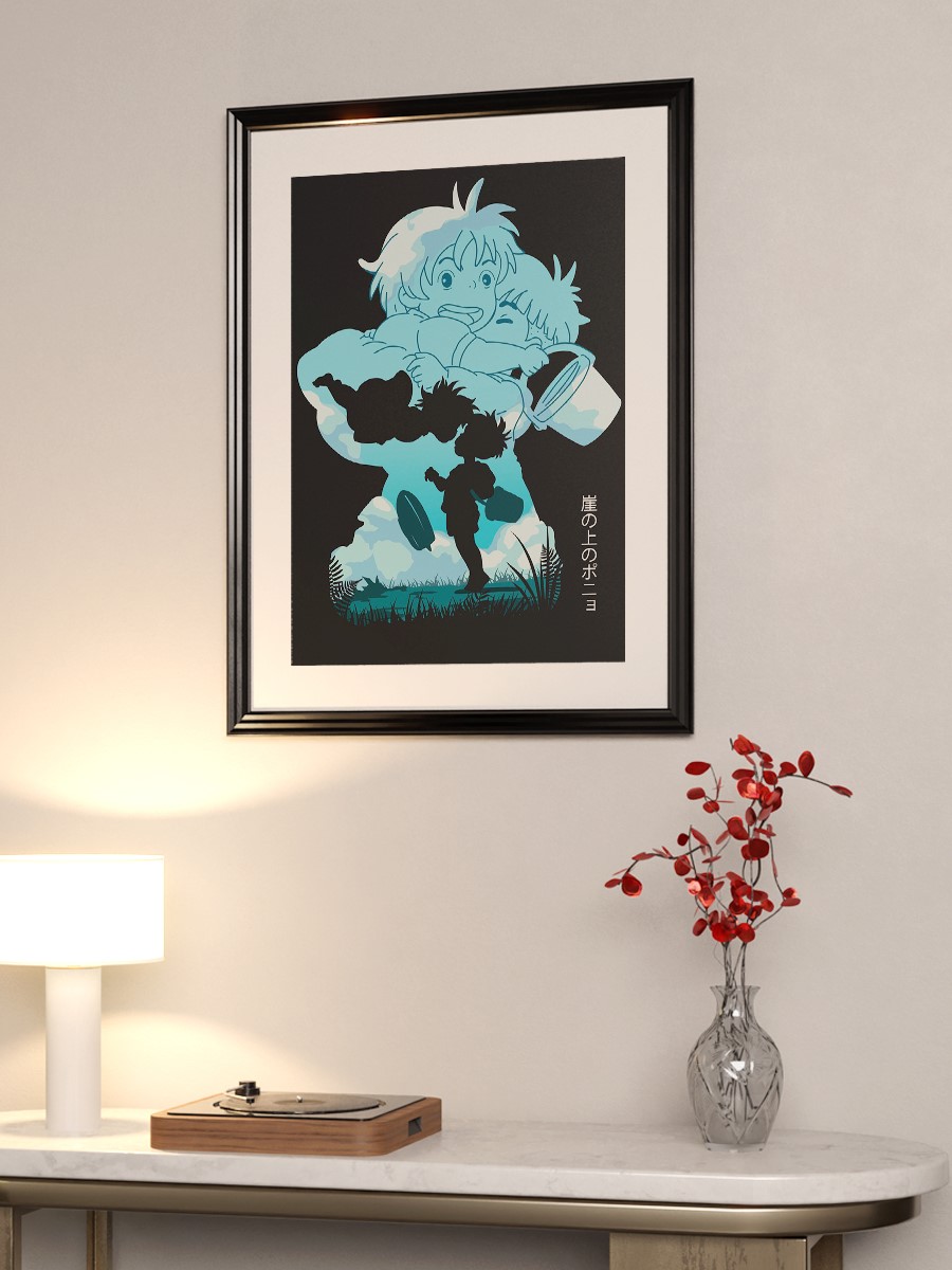 Studio Ghibli Ponyo Poster Anime Poster Çerçevesiz Yüksek Kalite Anime Duvar Poster