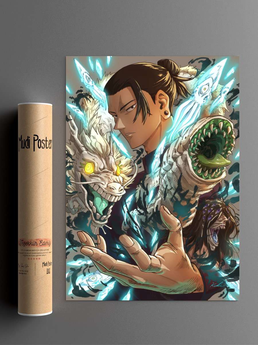 suguru geto gojo jujutsu Anime Poster Çerçevesiz Yüksek Kalite Anime Duvar Poster
