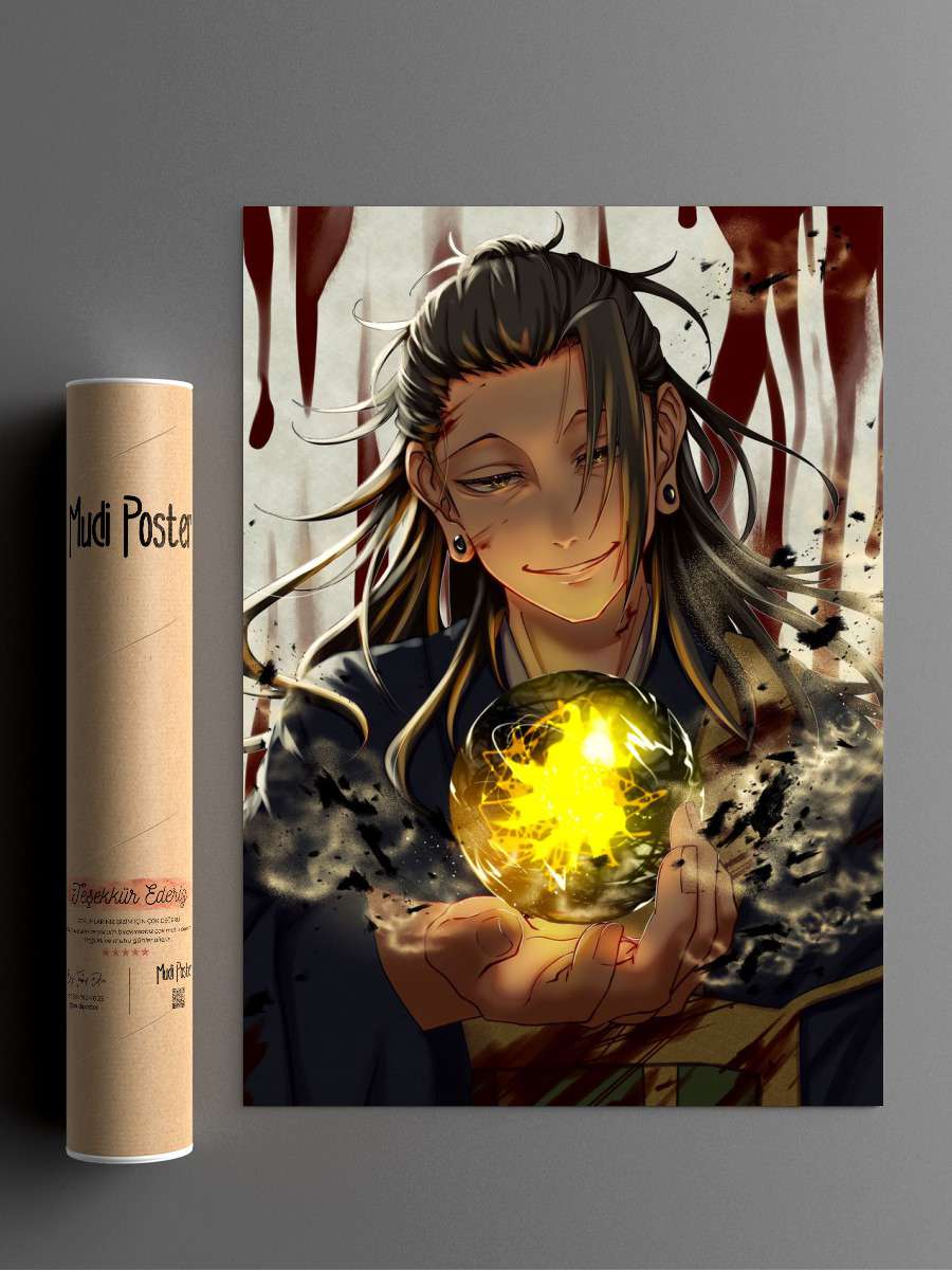 suguru geto gojo jujutsu Anime Poster Çerçevesiz Yüksek Kalite Anime Duvar Poster