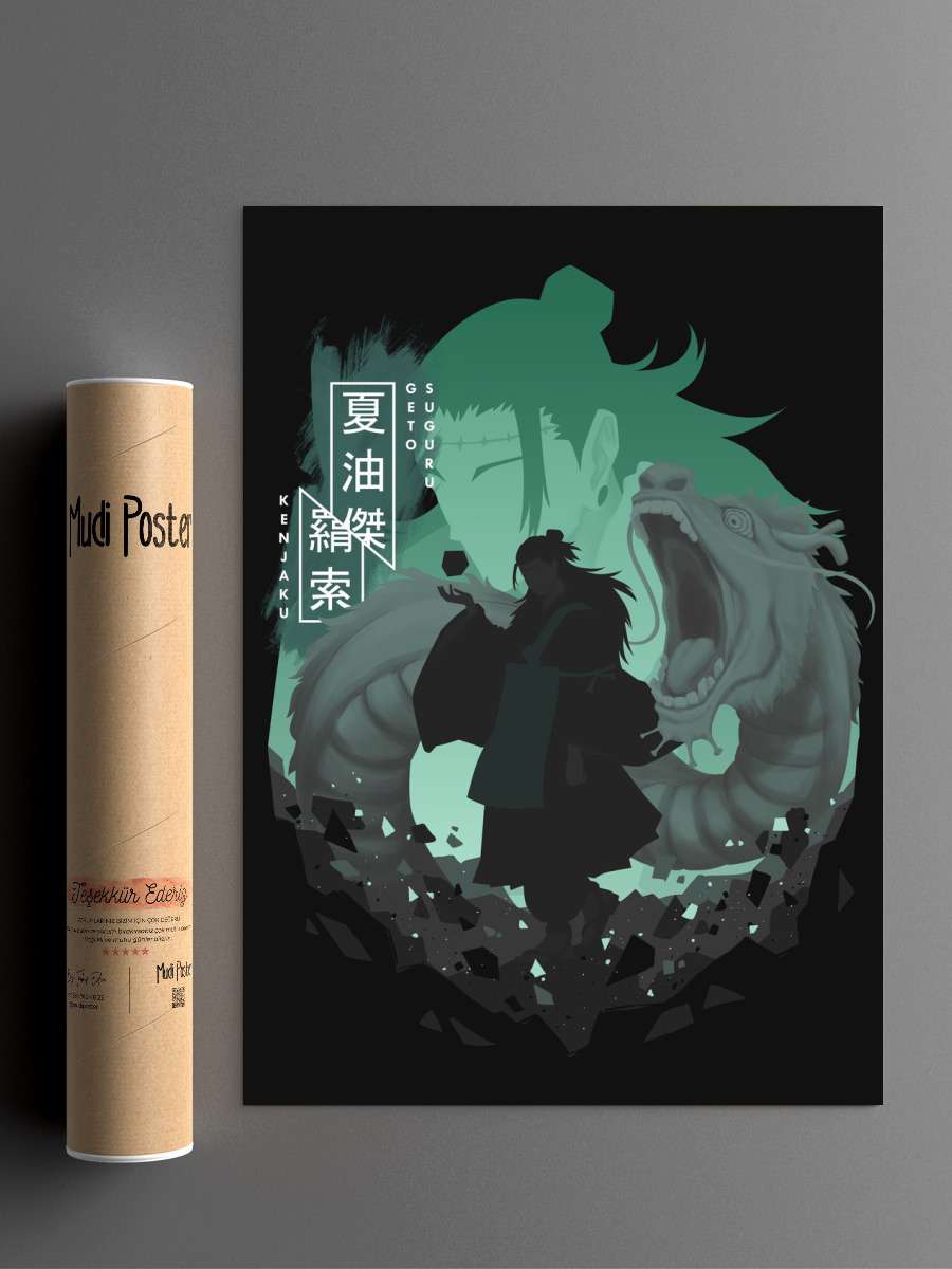 Suguru Geto Anime Poster Çerçevesiz Yüksek Kalite Anime Duvar Poster
